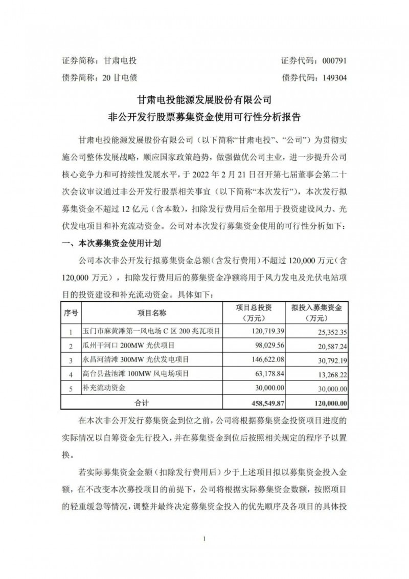 甘肅電投擬定增募資12億“加碼”光伏發電項目！