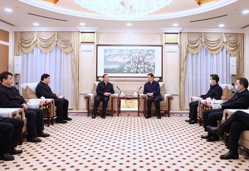 國家電網董事長辛保安、總經理張智剛與江蘇省省長許昆林舉行會談