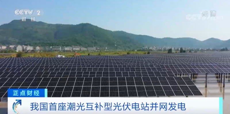 年均發電量超1億度！央視財經重點關注我國“首座”潮光互補型光伏電站