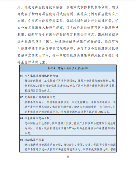 發(fā)改委、能源局等九部委聯(lián)合印發(fā)發(fā)布“十四五”可再生能源規(guī)劃!