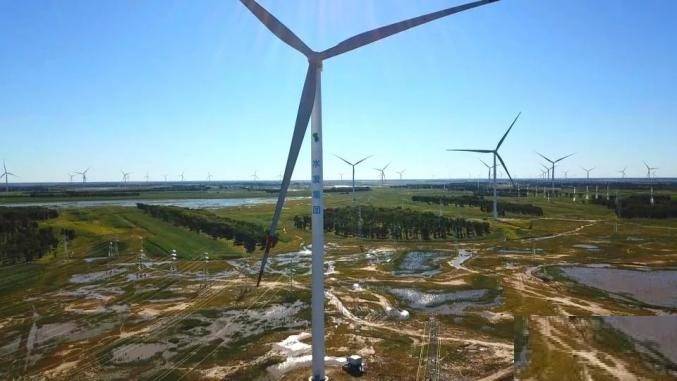 通榆縣500MW風電項目單日發電量首次突破千萬kWh