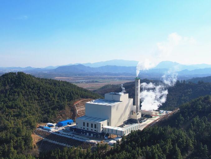 安徽電建二公司總承包建設的池州生活垃圾焚燒發電二期項目投產
