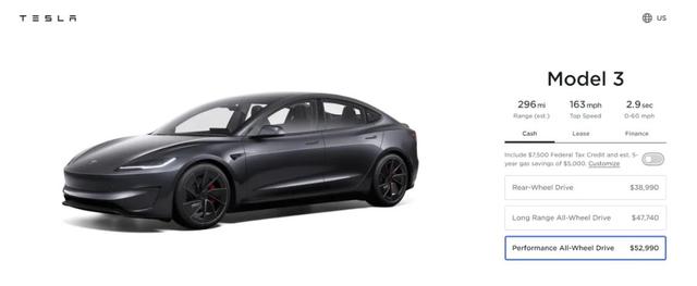 新款Model 3發布，約38萬元!特斯拉最新“成績單”公布!