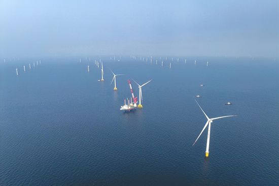 大連莊河海上風電全容量并網發電