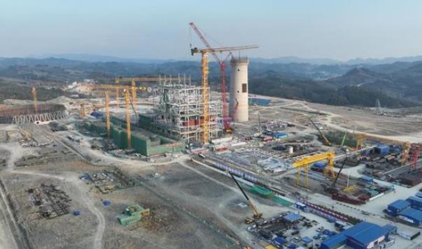 貴州盤南2×660MW低熱值煤資源綜合利用發電項目火熱建設中