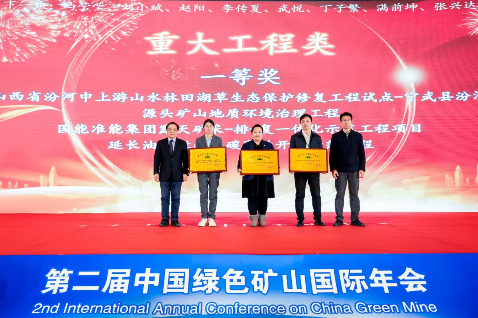 準能集團在中國綠色礦山國際年會中獲多個專業獎項